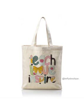 Women's Canvas Tote Bag Teacher Gifts Reusable Shoulder Bag